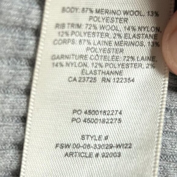 ARITZIA The Group Babaton Heather Grey Ribbed Knit Avalon Midi Dress US XS - Picture 7 of 7